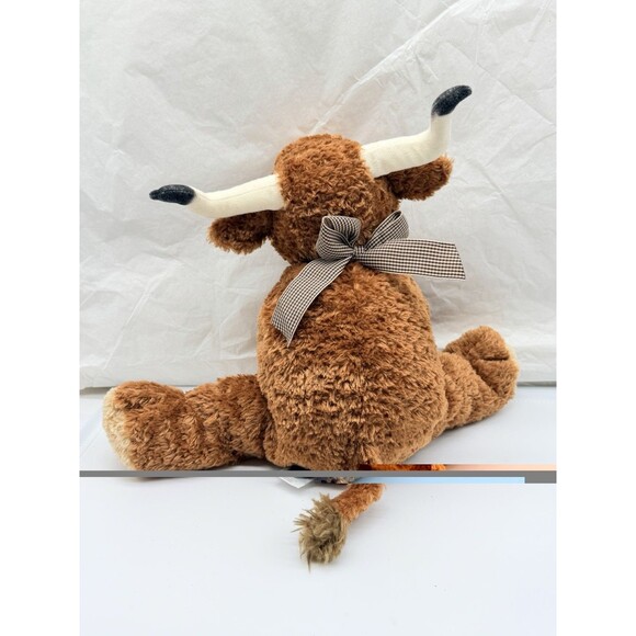 Mary Meyer Flip Flops Bubba Longhorn Brown Bull Cow Plush Stuffed Animal 13" HTF - Picture 9 of 12